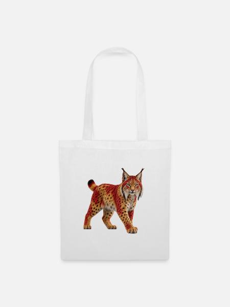 Iberischer Luchs - Stoffbeutel - Weiß