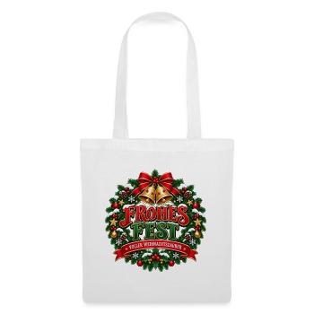 Frohes Fest – voller Weihnachtszauber - Stoffbeutel - Weiß - Vorne