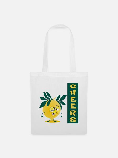 Grüße, Farwell Lemon - Stoffbeutel - Weiß