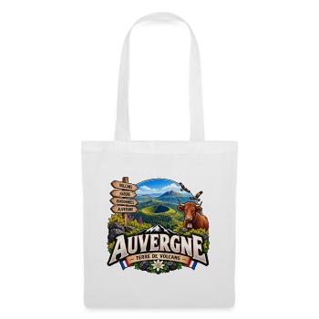 Auvergne – Land der Vulkane - Stoffbeutel - Weiß - Vorne