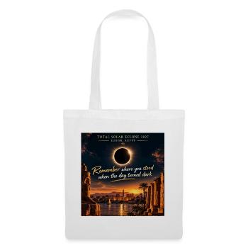 Solar Eclipse Luxor 2027 - Stoffbeutel - Weiß - Vorne
