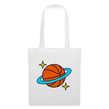 Basketball-Umlaufbahn - Stoffbeutel - Weiß - Vorne
