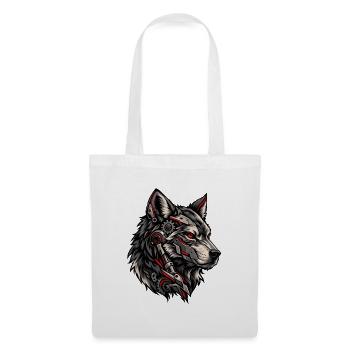 Mechanischer Wolf - Stoffbeutel - Weiß - Vorne