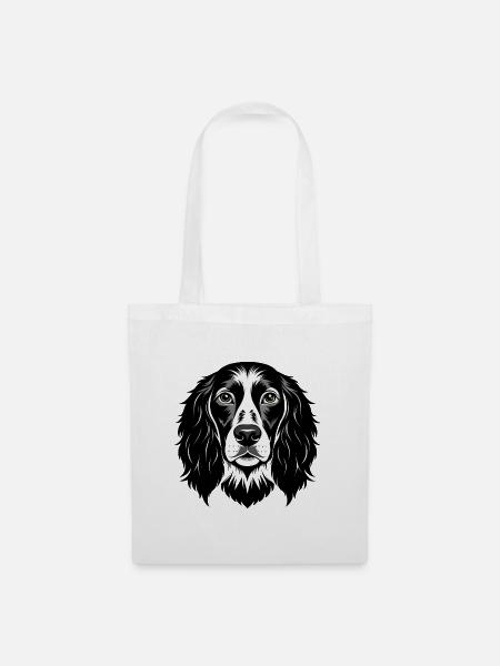 Englischer Springer-Spaniel - Stoffbeutel - Weiß