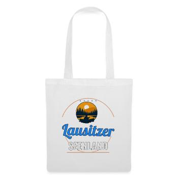 Lausitzer Seenland – Badge Shirt - Stoffbeutel - Weiß - Vorne