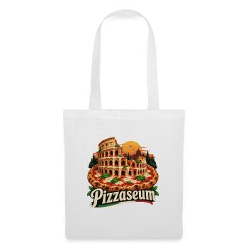 Pizza-Kolosseum - Stoffbeutel - Weiß - Vorne