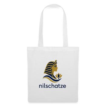 Nilschätze Pharao Profil Logo - Stoffbeutel - Weiß - Vorne