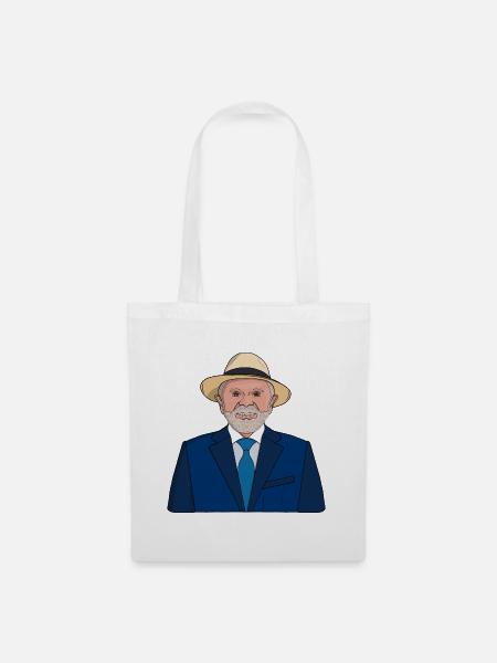 Präsident Lula da Silva Art – brasilianischer Führer - Stoffbeutel - Weiß