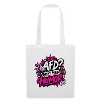 AfD? Nicht mein Humor - Stoffbeutel - Weiß - Vorne