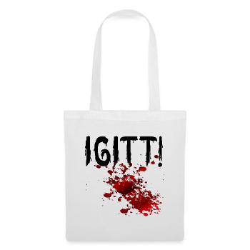 Halloween Blutflecken Igitt - Stoffbeutel - Weiß - Vorne