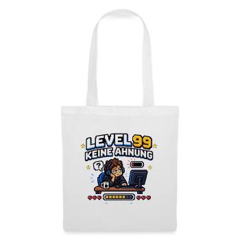 Level 99 - Stoffbeutel - Weiß - Vorne