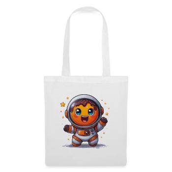 Astronauten-Donut im All - Stoffbeutel - Weiß - Vorne