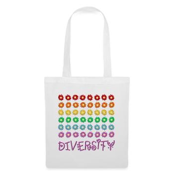 Diversity-Regenbogen - Stoffbeutel - Weiß - Vorne