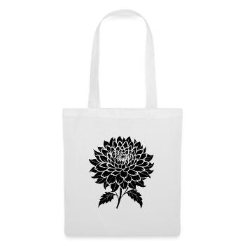 Niedliche Chrysantheme - Stoffbeutel - Weiß - Vorne