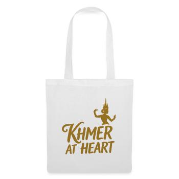 "Khmer im Herzen"-Sammlung – Cambodia in Lights - Stoffbeutel - Weiß - Vorne