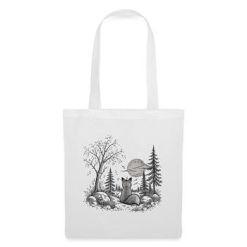 Cute Forrest - Niedlicher Wald - Stoffbeutel - Weiß - Vorne