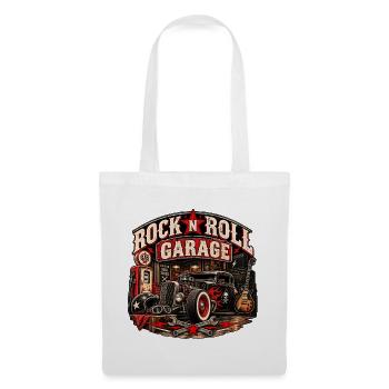 ROCK N ROLL GARAGE | Hot Rod Rebellion - Stoffbeutel - Weiß - Vorne