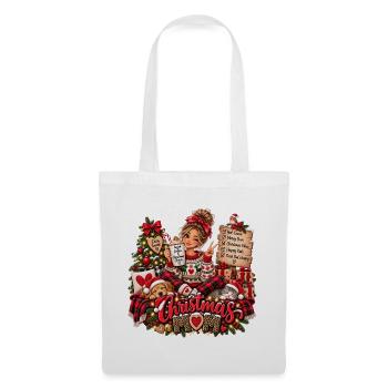 Weihnachtsmama Kuschelzeit Design - Stoffbeutel - Weiß - Vorne