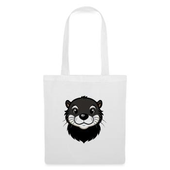 Süßer Otter - Stoffbeutel - Weiß - Vorne