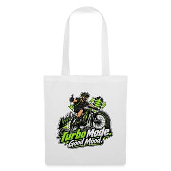 E-Bike Turbo - Stoffbeutel - Weiß - Vorne