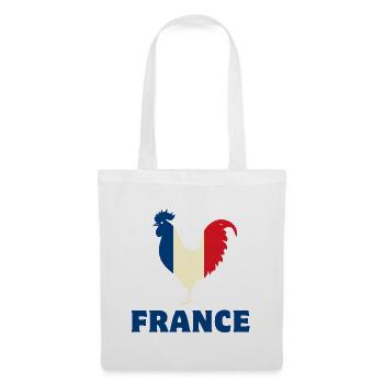 Frankreich Flagge - Stoffbeutel - Weiß - Vorne