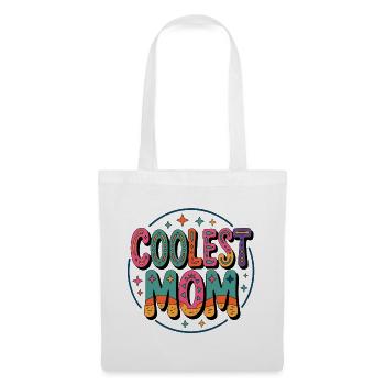 Coolest Mom Farbexplosion - Stoffbeutel - Weiß - Vorne