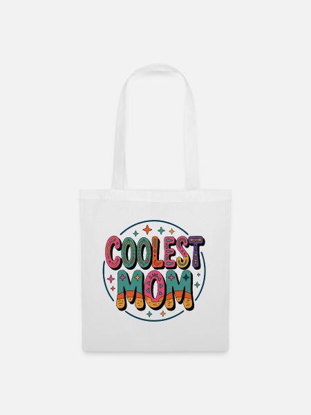 Coolest Mom Farbexplosion - Stoffbeutel - Weiß