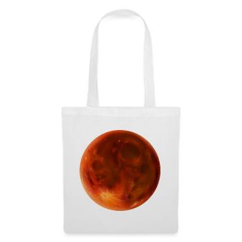 roter Blutmond - Stoffbeutel - Weiß - Vorne