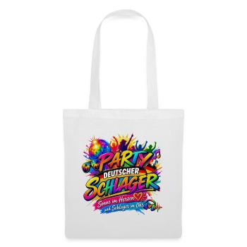 Deutscher Schlager , Schlager Party - Stoffbeutel - Weiß - Vorne