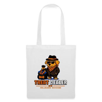 Treat Dealer Hund Halloween Pixel Art. - Stoffbeutel - Weiß - Vorne