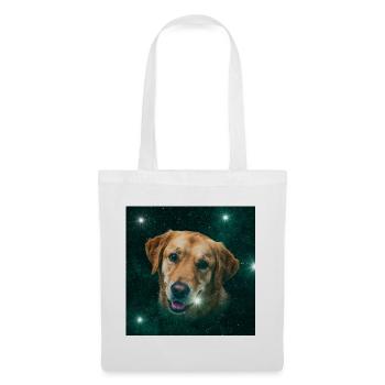 Weltraumhund Sternenpfote - Stoffbeutel - Weiß - Vorne