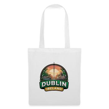 Dublin Ireland Reiseabzeichen Ha Penny Bridge Geschenk - Stoffbeutel - Weiß - Vorne