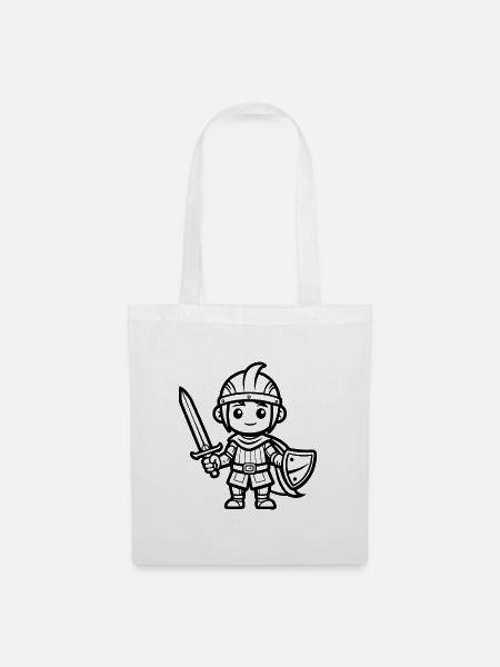 Baby Knight - Stoffbeutel - Weiß