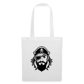 Piratenkopf - Stoffbeutel - Weiß - Vorne