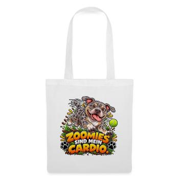 Zoomies sind mein Cardio - Stoffbeutel - Weiß - Vorne
