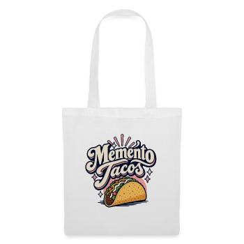Memento Tacos Retro-Logo - Stoffbeutel - Weiß - Vorne