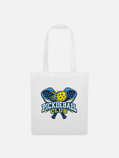 Pickleball-Clublogo - Stoffbeutel - Weiß