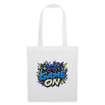 Spiel auf Graffiti Neon - Stoffbeutel - Weiß - Vorne
