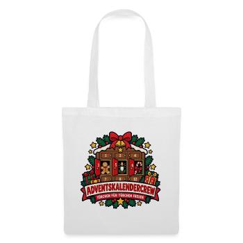 Adventskalendercrew – Türchen für Türchen Freude - Stoffbeutel - Weiß - Vorne