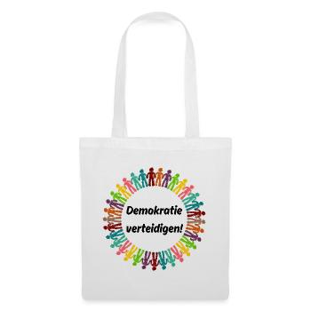 DEMOKRATIE VERTEIDIGEN REGENBOGEN STATEMENT, NOAFD - Stoffbeutel - Weiß - Vorne
