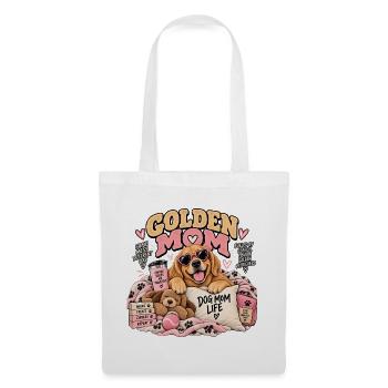 Golden Mom Hund Mom Design - Stoffbeutel - Weiß - Vorne