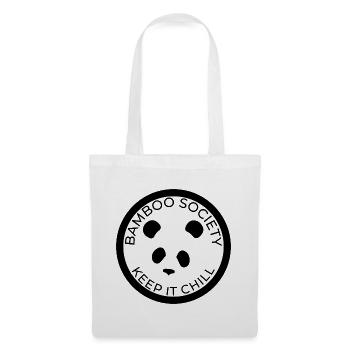 Bamboo Society - KEEP IT CHILL - Panda - Stoffbeutel - Weiß - Vorne