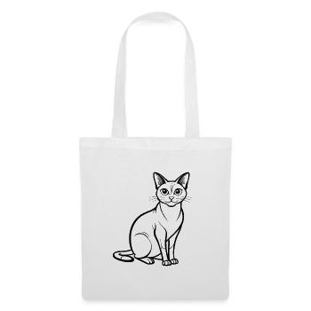 Siamkatze - Stoffbeutel - Weiß - Vorne