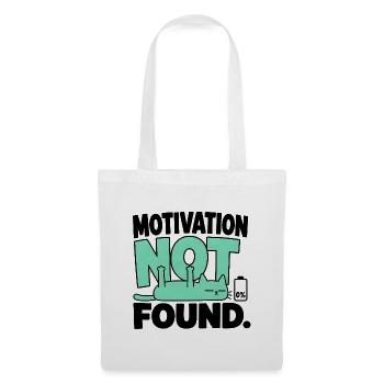 Chat-Humor – Motivation nicht gefunden - Stoffbeutel - Weiß - Vorne