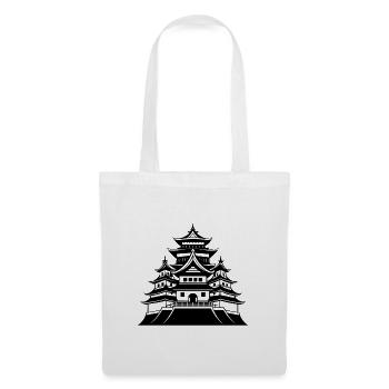 Japanische Burg - Stoffbeutel - Weiß - Vorne
