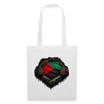 Flagge von Martinique Hyperrealistische Streetwear - Stoffbeutel - Weiß - Vorne