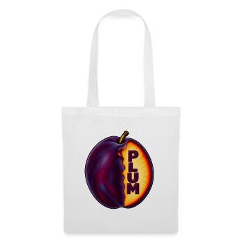 PLUM – Fruchtkunst - Stoffbeutel - Weiß - Vorne
