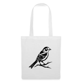 Kleiner Singvogel - Stoffbeutel - Weiß - Vorne