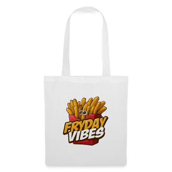 Fryday Vibes Pommes - Stoffbeutel - Weiß - Vorne