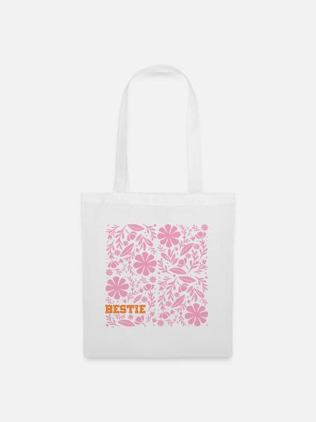 Geschenke für Freundin, Bestie - Stoffbeutel - Weiß